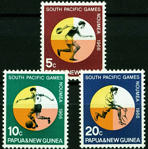 Папуа Новая Гвинея 1966, Спорт, Футбол, 3 марки